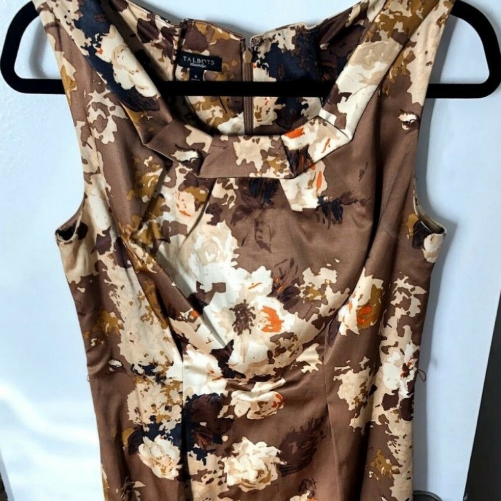 Elegant Formal Floral Silk Dress